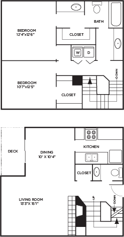 Floor Plan  2 bed | 1.5 bath | 1248 sq ft
