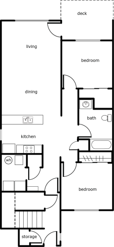 Floor Plan  a floor plan of a house