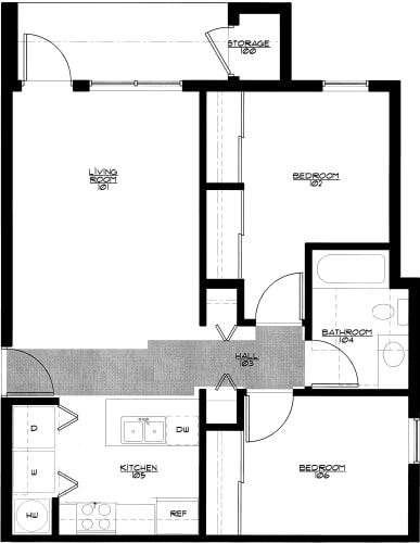 Floor Plan  lavonne 2x1