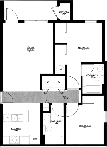 Floor Plan  lavonne 2x2