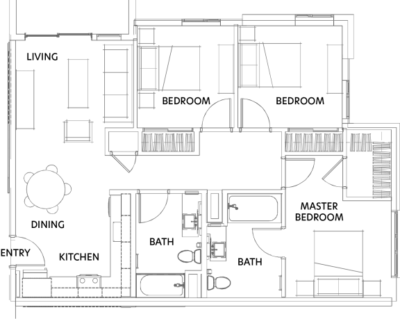 Floor Plan  a floor plan of a house