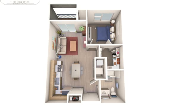 Floor Plan  a floor plan of a 1 bedroom floor plan with a bathroom and a living room