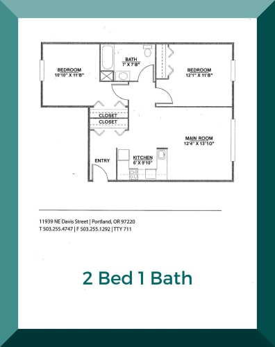 Floor Plan  2 Bedroom
