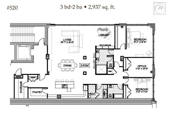 Floor Plan  the third level floor plan