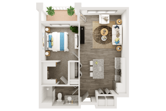 Floor Plan  A1 Floor Plan at The TROTTA, Wisconsin, 53562