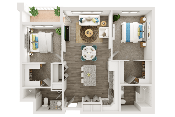 Floor Plan  B1 Floor Plan at The TROTTA, Middleton, WI, 53562