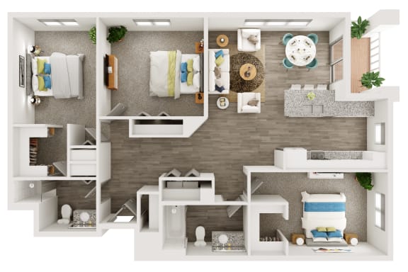 Floor Plan  C1 Floor Plan at The TROTTA, Middleton, WI