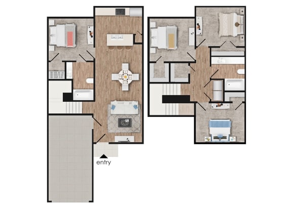 Floor Plan  cedar-point-floor-plan-4br-2b