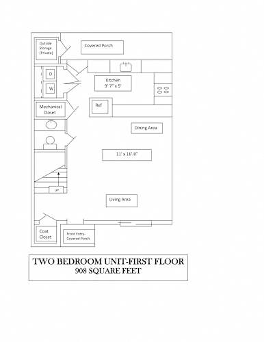 Floor Plan  2 Bedroom/ 2 Bathroom