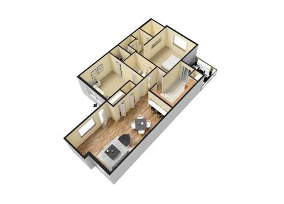 Floor Plan  Regular Two Bedroom