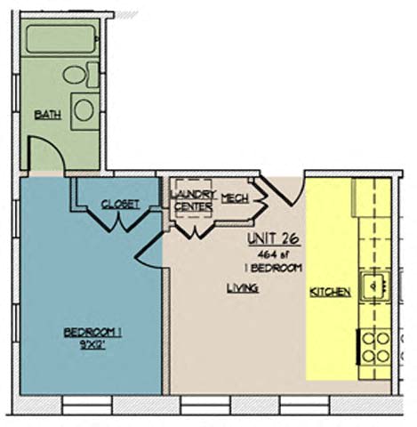 Floor Plan  The Lofts at One Eleven 326