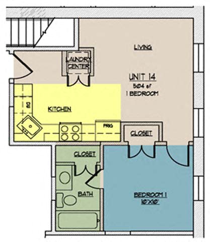 Floor Plan  The Lofts at One Eleven 214