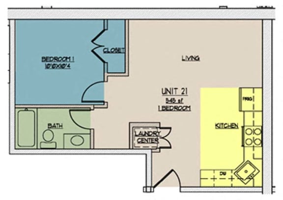 Floor Plan  The Lofts at One Eleven 221