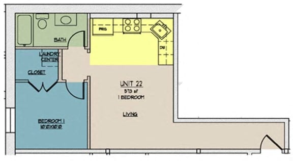 Floor Plan  The Lofts at One Eleven 222