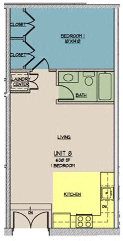 Floor Plan  The Lofts at One Eleven 108