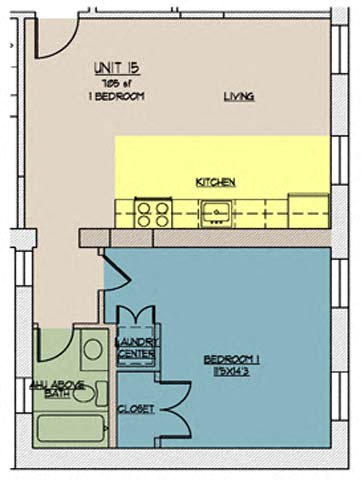 Floor Plan  The Lofts at One Eleven 215