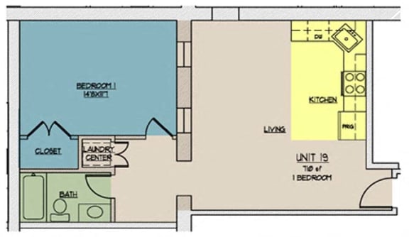 Floor Plan  The Lofts at One Eleven 219