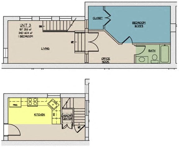 Floor Plan  The Lofts at One Eleven 103