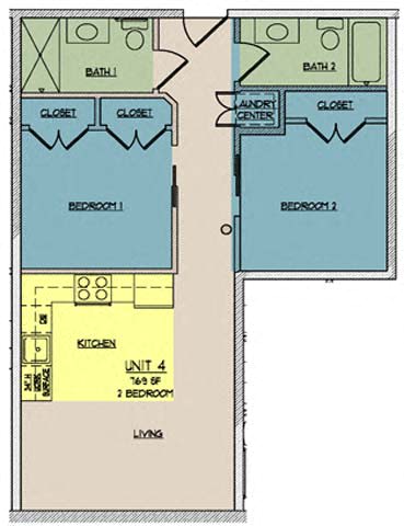 Floor Plan  The Lofts at One Eleven 104