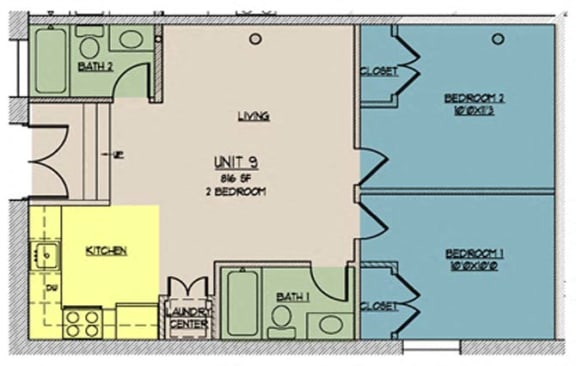 Floor Plan  The Lofts at One Eleven 109