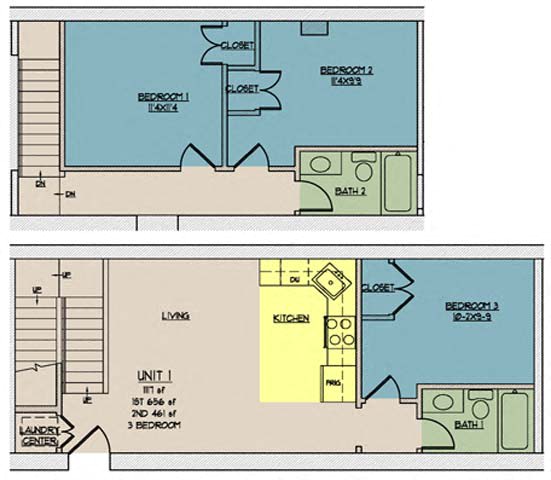 Floor Plan  The Lofts at One Eleven 101
