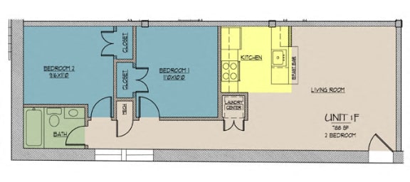 Floor Plan  Seventy Five Place, 1F