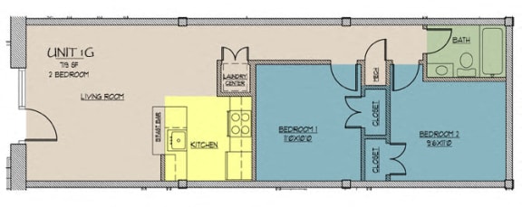 Floor Plan  Seventy Five Place, 1G