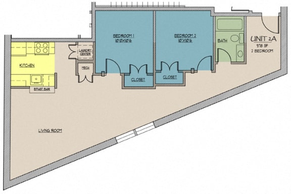 Floor Plan  Seventy Five Place, 2A