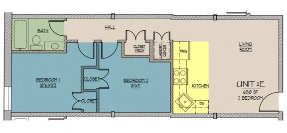 Floor Plan  Seventy Five Place, 2E