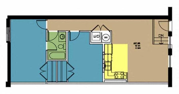 Floor Plan  Butterworth Lofts Unit 105