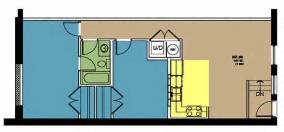 Floor Plan  Butterworth Lofts Unit 106