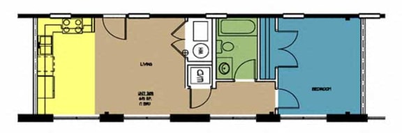 Floor Plan  Butterworth Lofts Unit 205