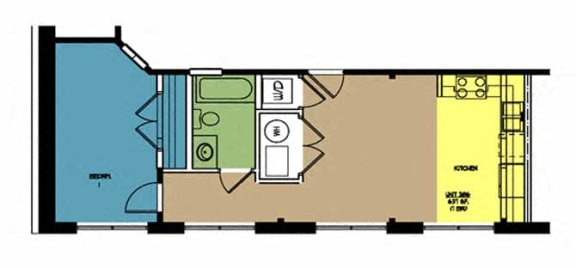 Floor Plan  Butterworth Lofts Unit 206