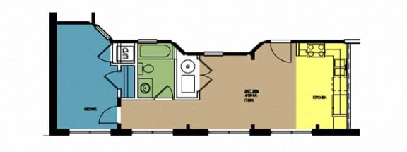 Floor Plan  Butterworth Lofts Unit 306
