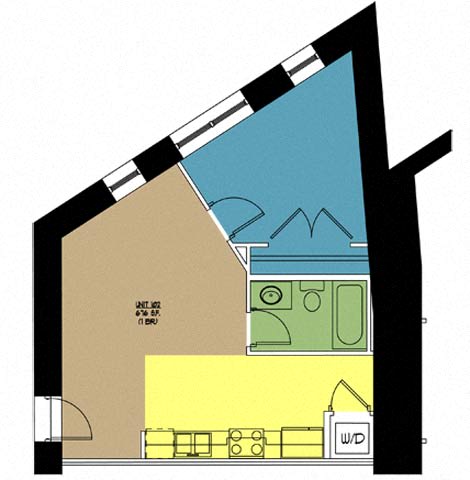 Floor Plan  Lofts at East Point 102