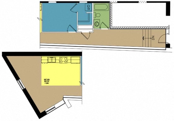 Floor Plan  Lofts at East Point 104