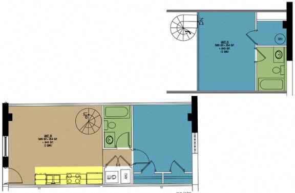 Floor Plan  Lofts at East Point 111