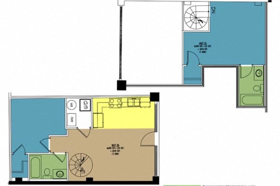 Floor Plan  Lofts at East Point 113