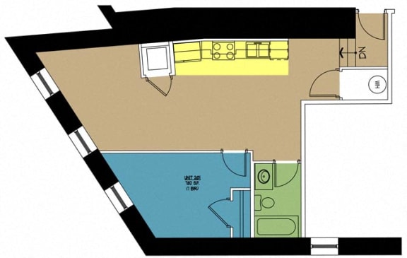 Floor Plan  Lofts at East Point 201