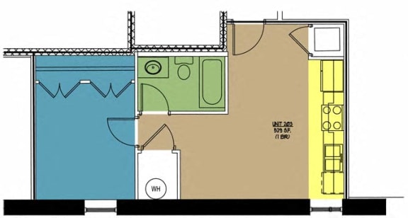Floor Plan  Lofts at East Point 203