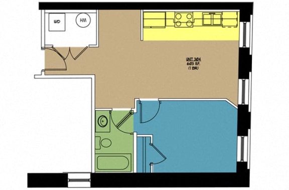 Floor Plan  Lofts at East Point, 304