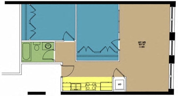 Floor Plan  Lofts at East Point, 305