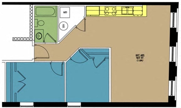 Floor Plan  Lofts at East Point, 403