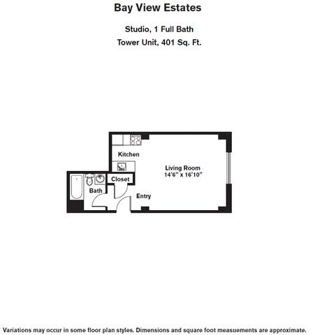 Floor Plan  Studio -Tower