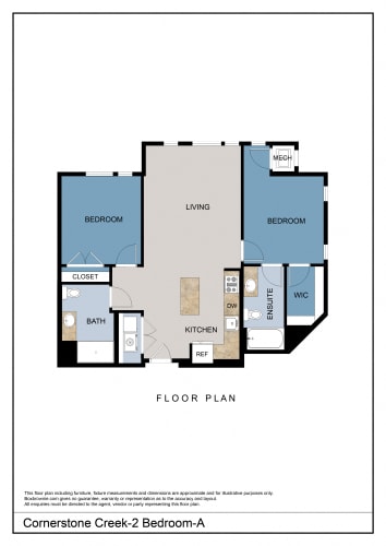 Floor Plan  2 Bedrooms