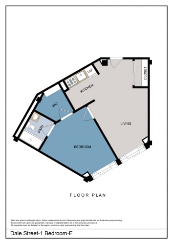 Floor Plan  One Bedroom