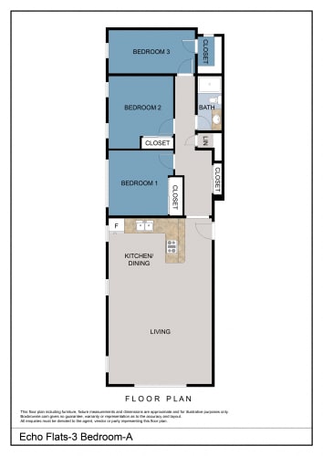 Floor Plan  3 Bedroom