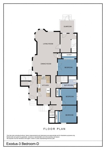 Floor Plan  3 Bedroom