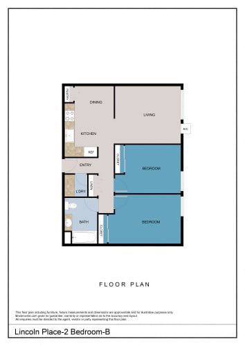 Floor Plan  2 Bedroom