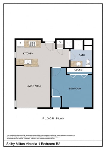 Floor Plan  1 Bedrooms